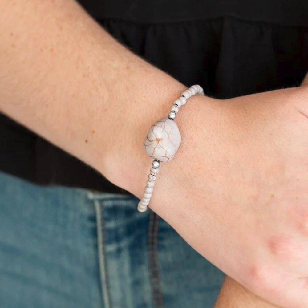 Paparazzi Jewelry - Eco Eccentricity - Silver Bracelet - Vintage